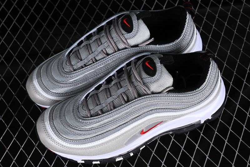 Air Max 97 OG QS Silver Bullet 2017 Metallic Silver/White-Varsity Red