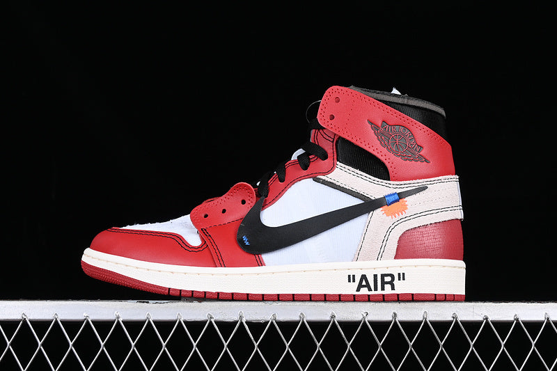 Air Jordan Retro 1 High X Off White Chicago Varsity Red/White-Black