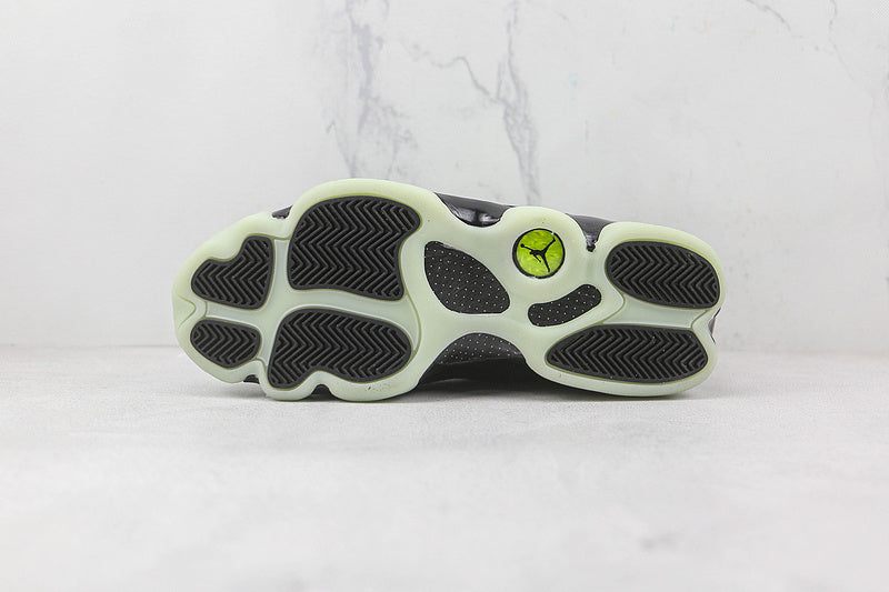 Air Jordan Retro 13 Low Singles Day Green-Black