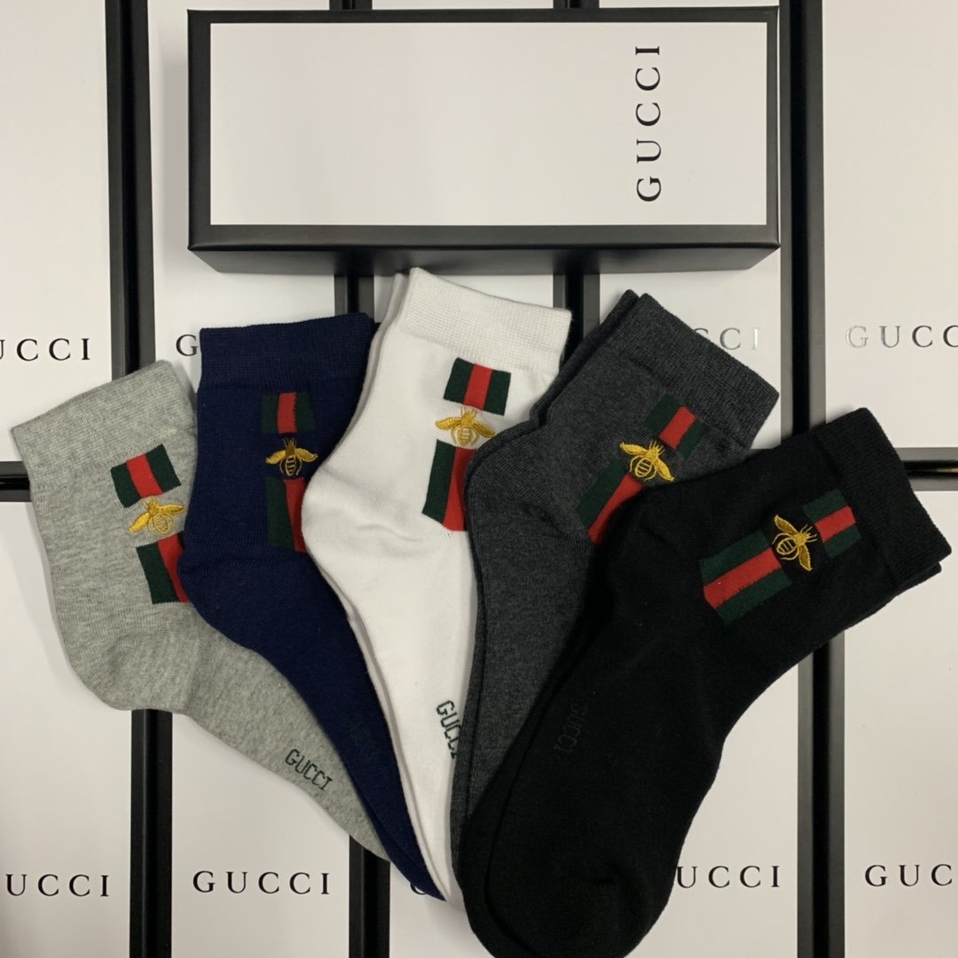 Gucci Mid Socks 5 Pack