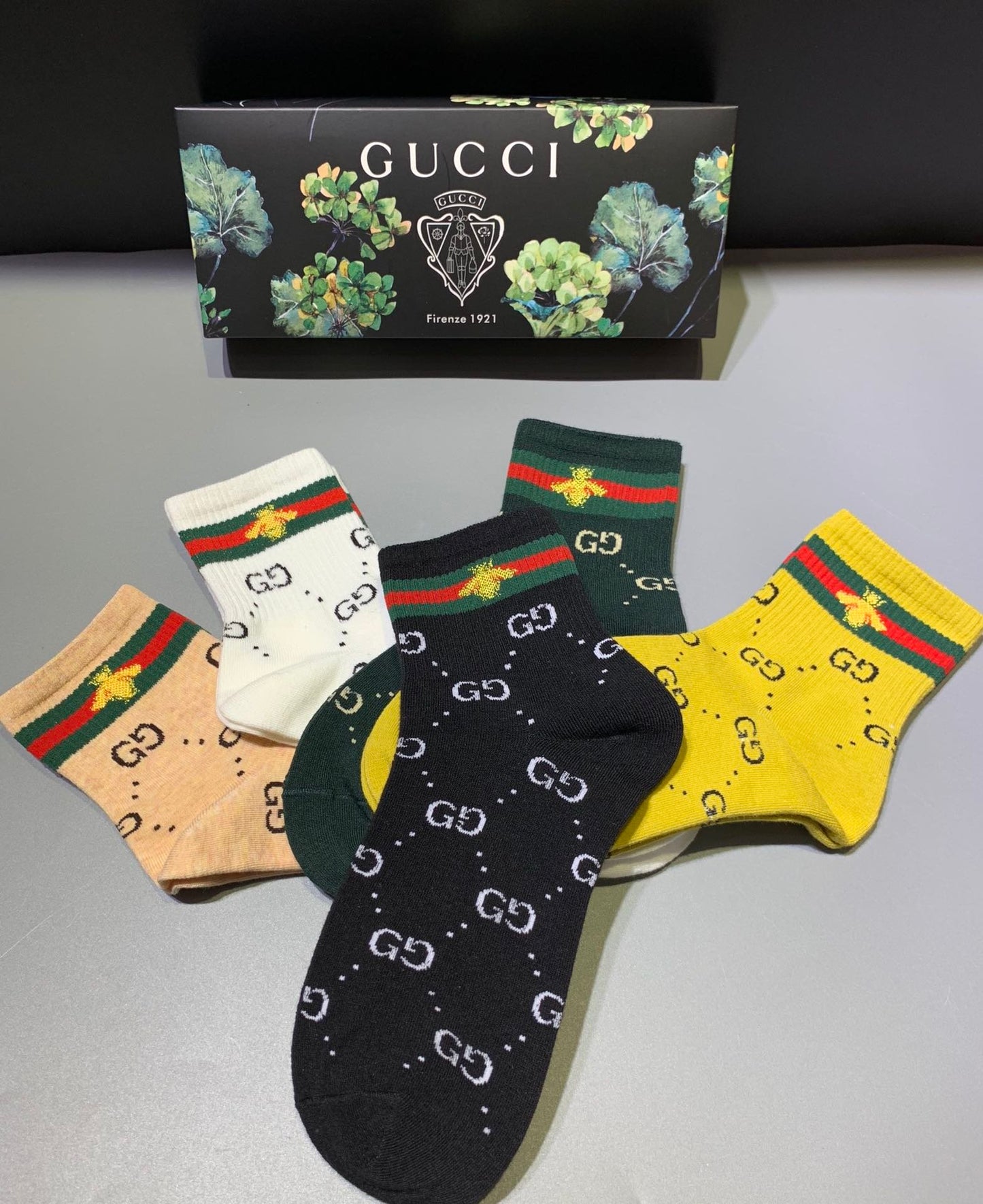 Gucci Mid Socks 5 Pack