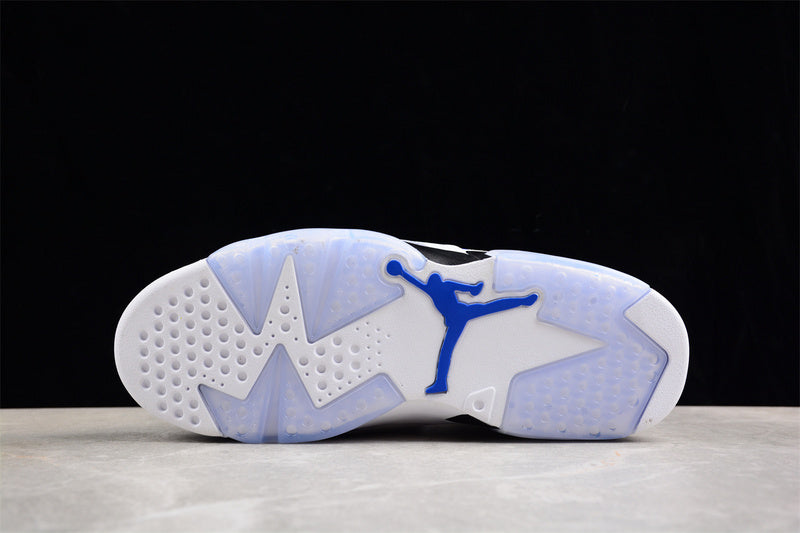 Air Jordan Retro 6 White/Blue-Black