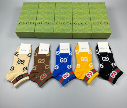 Gucci Low Socks 5 Pack