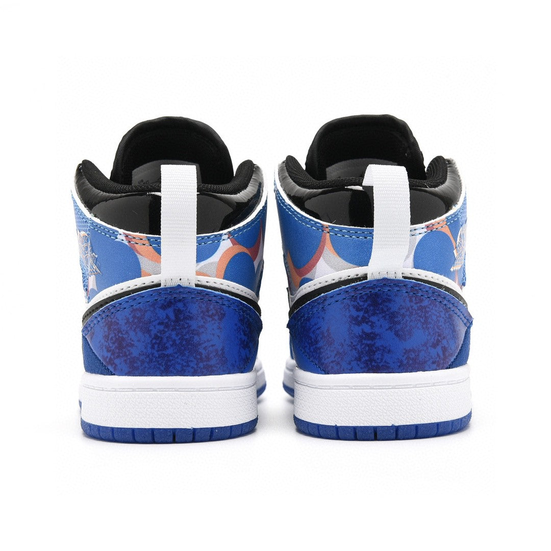 Kids Air Jordan 1 High  'White Triple Blue'