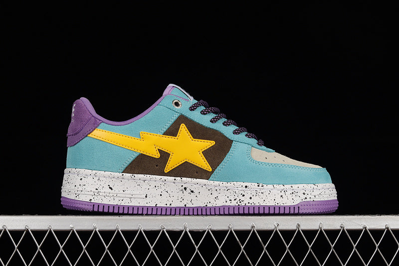 BAPE Bapesta 'Blue Yellow Brown-Purple'