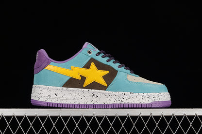 BAPE Bapesta 'Blue Yellow Brown-Purple'