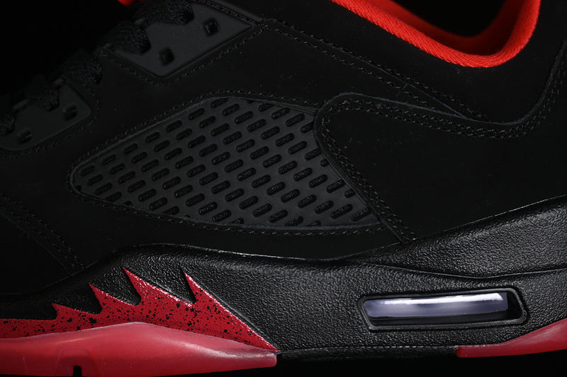 Air Jordan Retro 5 Low Black/Gym Red-Metallic Hematite