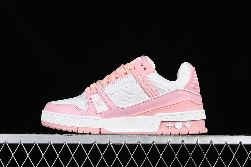 Louis Vuitton Trainer Pink Rose-White