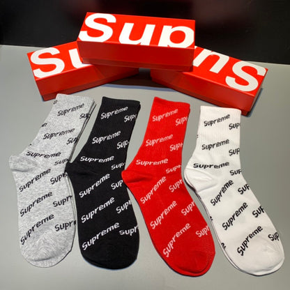 Supreme High Socks 4 Pack