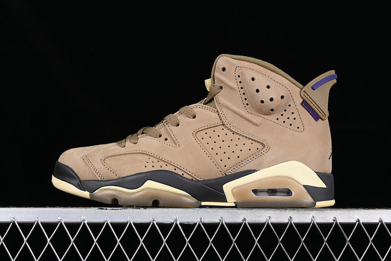 Air Jordan Retro 6 Gore-Tex Brown Kelp Brown-Black