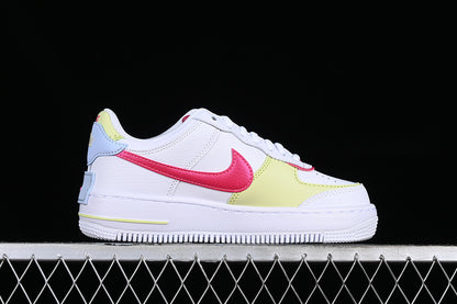 Air Force One Low  Shadow White/Pink/Blue-Yellow