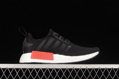 Adidas NMD R1 Core Black/White/Blue-Red