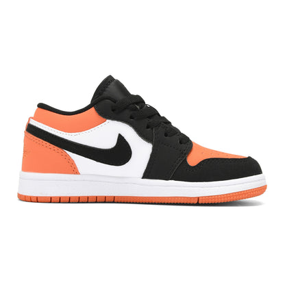 Kids Air Jordan 1 Low 'Black Orange White'