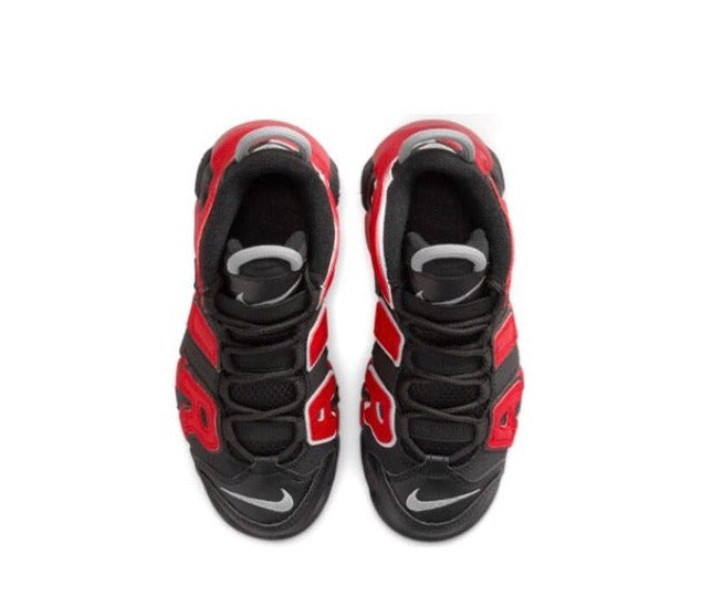 Kids Nike Uptempo Black Varsity Red