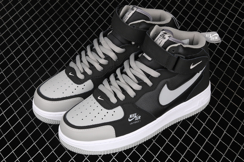 Air Force One Mid 07 Shadow Grey/Black-White