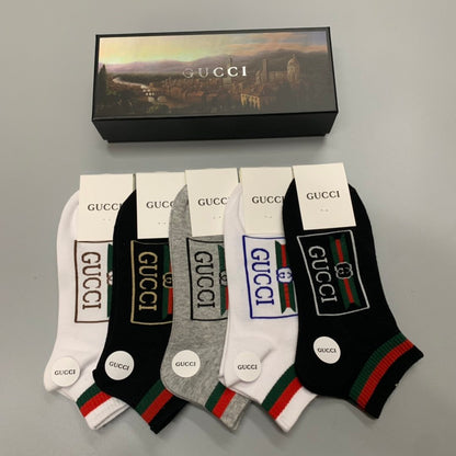 Gucci Low Socks 5 Pack