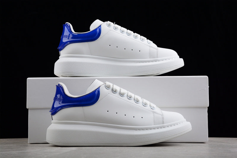 Alexander McQueen Oversized White-Gloss Blue