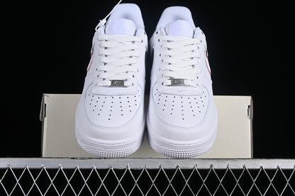 Air Force One Low X Supreme White/Black-Red