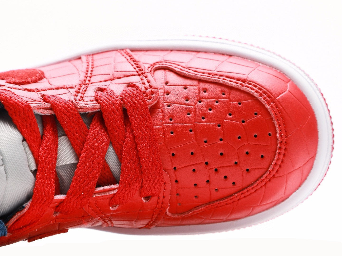 Kids Air Jordan 1 High  'Snake Skin Red'