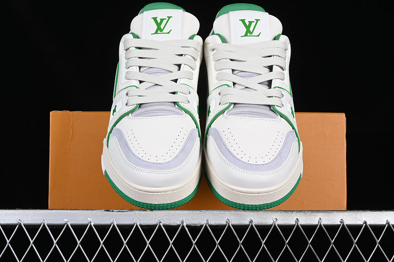 Louis Vuitton Trainer Low #54 White Green