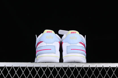 Air Force One Low  Shadow White/Pink/Blue-Yellow