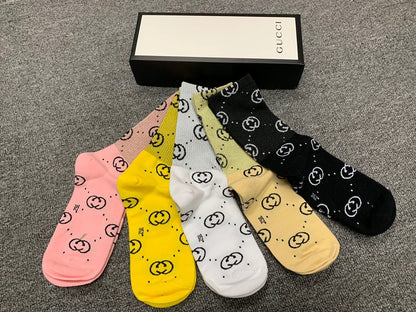 Gucci High Socks 5 Pack