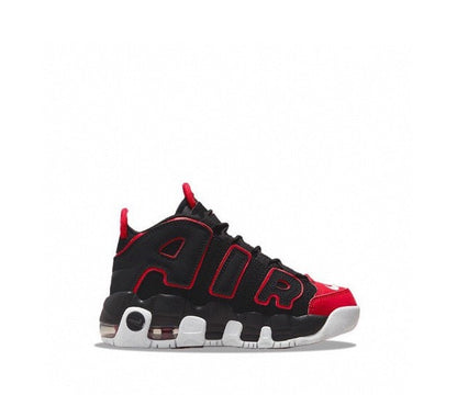 Kids Nike Uptempo Black Varsity Red-White