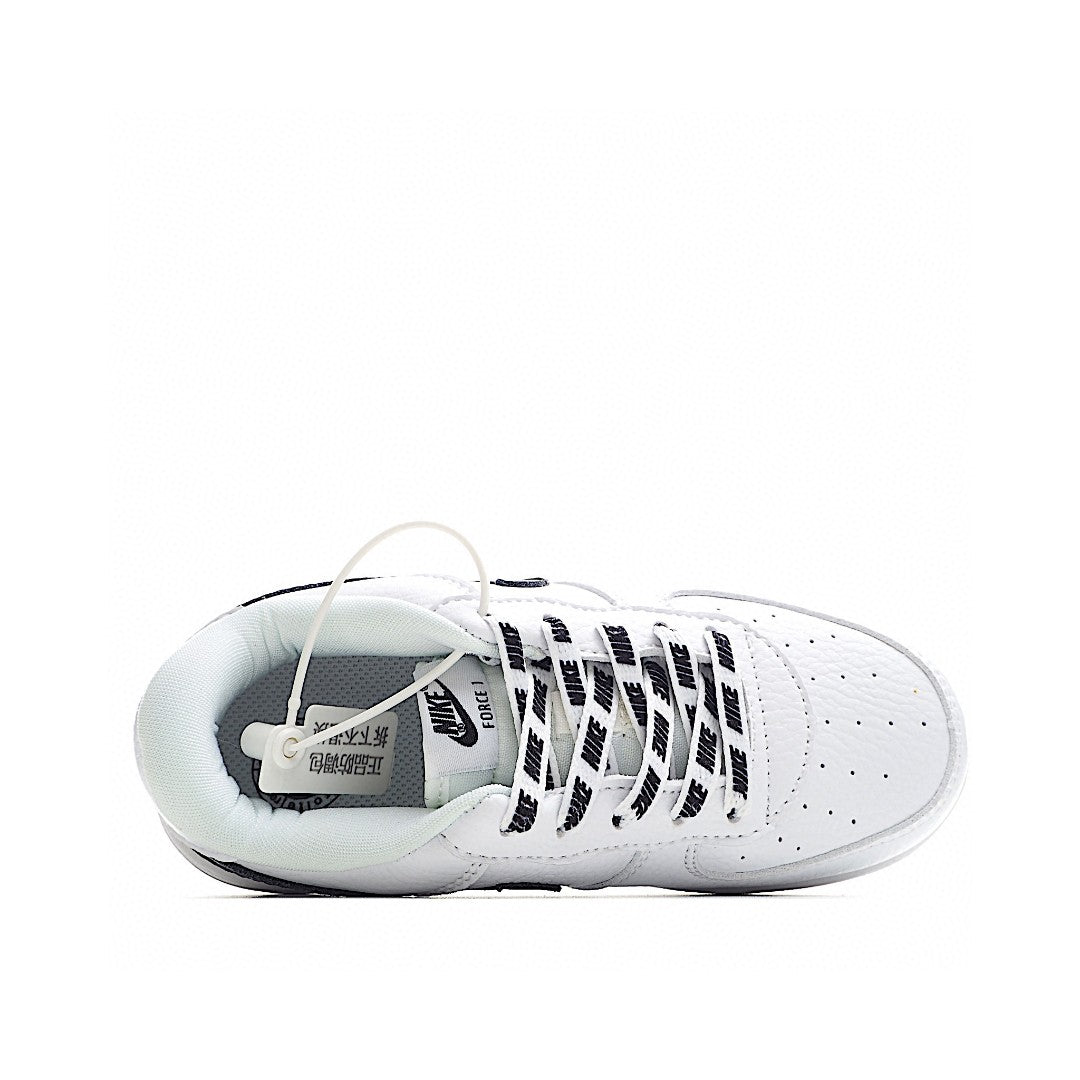 Kids Nike Air Force One White Black