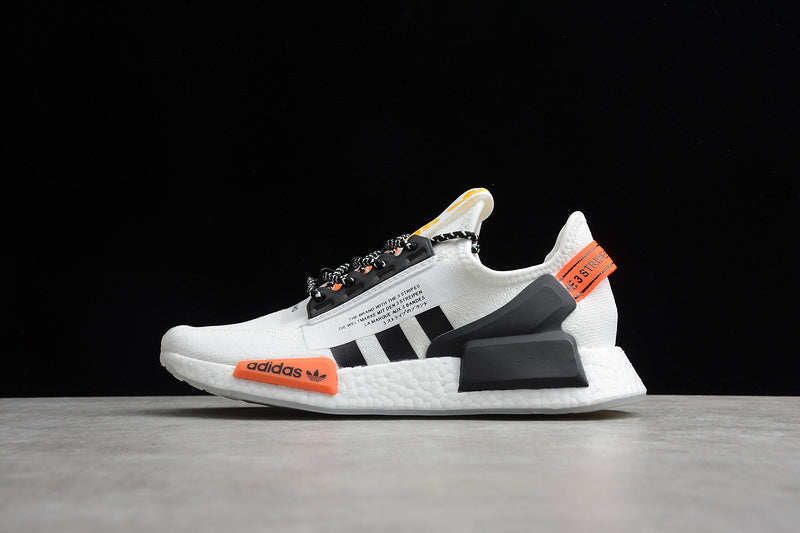 Adidas NMD Cloud White/Core Black-Orange