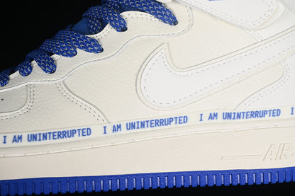 Air Force One Mid 07 X Uninterrupted White-Blue