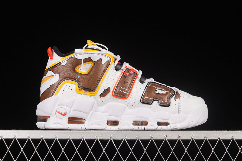 Air More Uptempo 96 QS White/Brown-Yellow Red