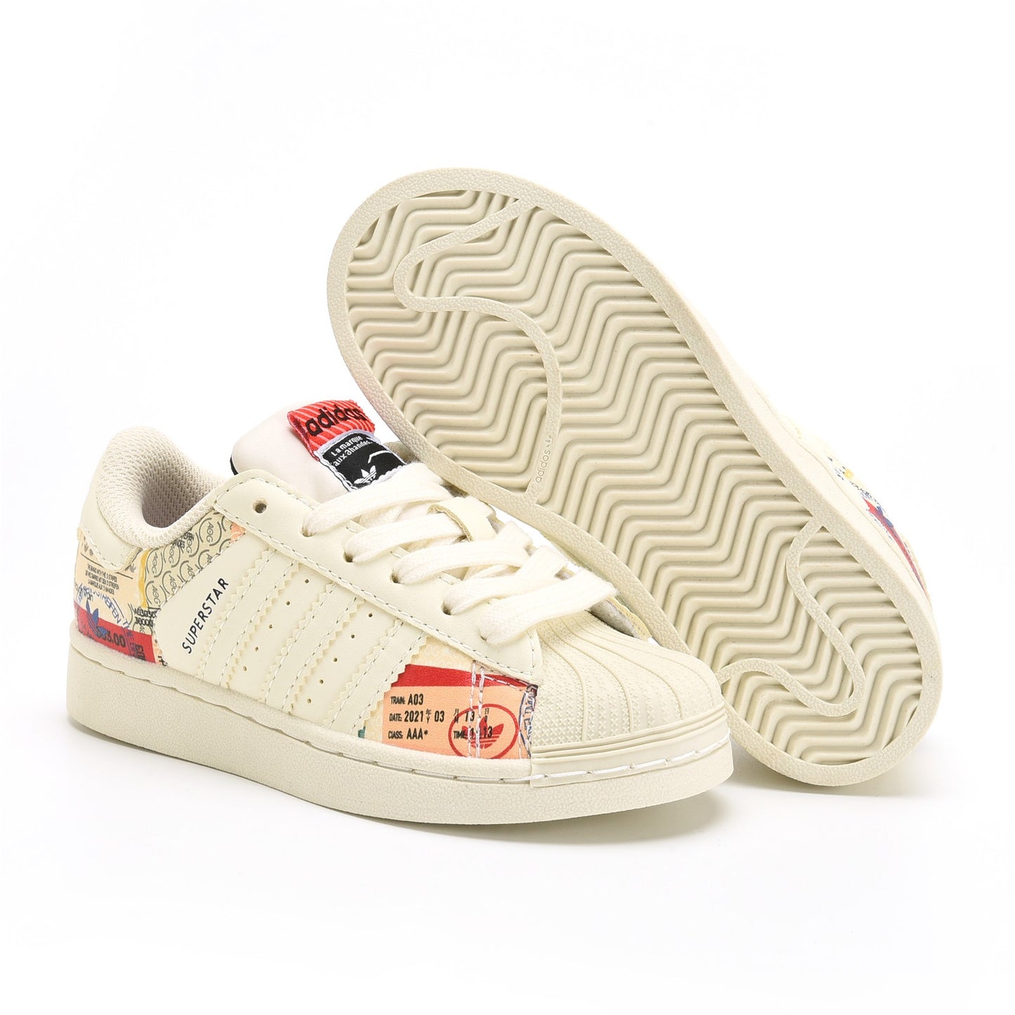 Kids Adidas Superstar 80's Sail