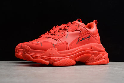 Balenciaga Triple S Red Logo Black