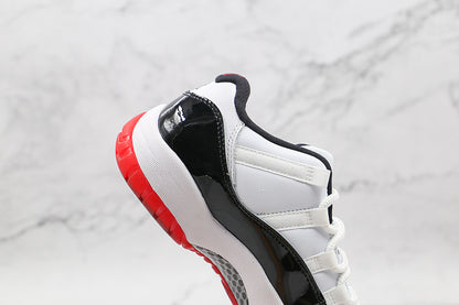 Air Jordan Retro 11 Low White/Black-True Red