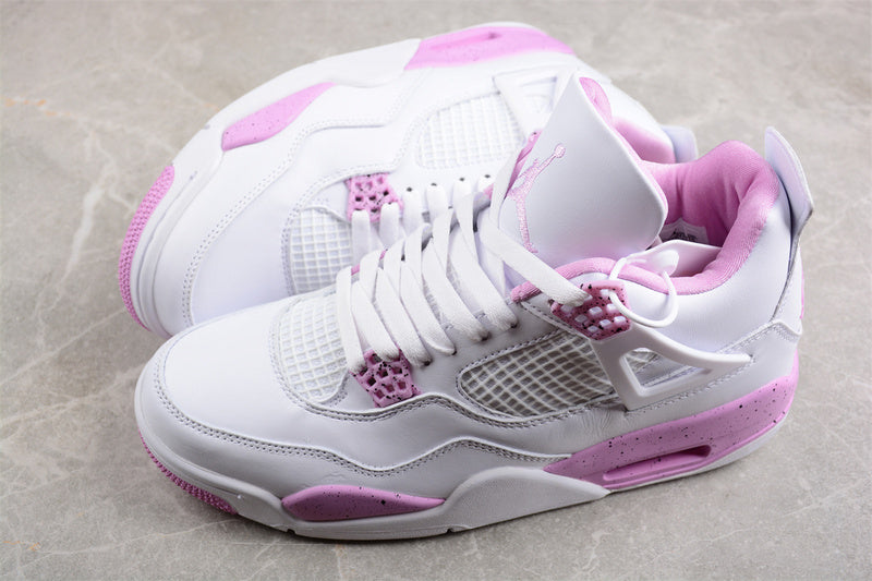 Air Jordan Retro 4 GS Cacao Wow White-Pink