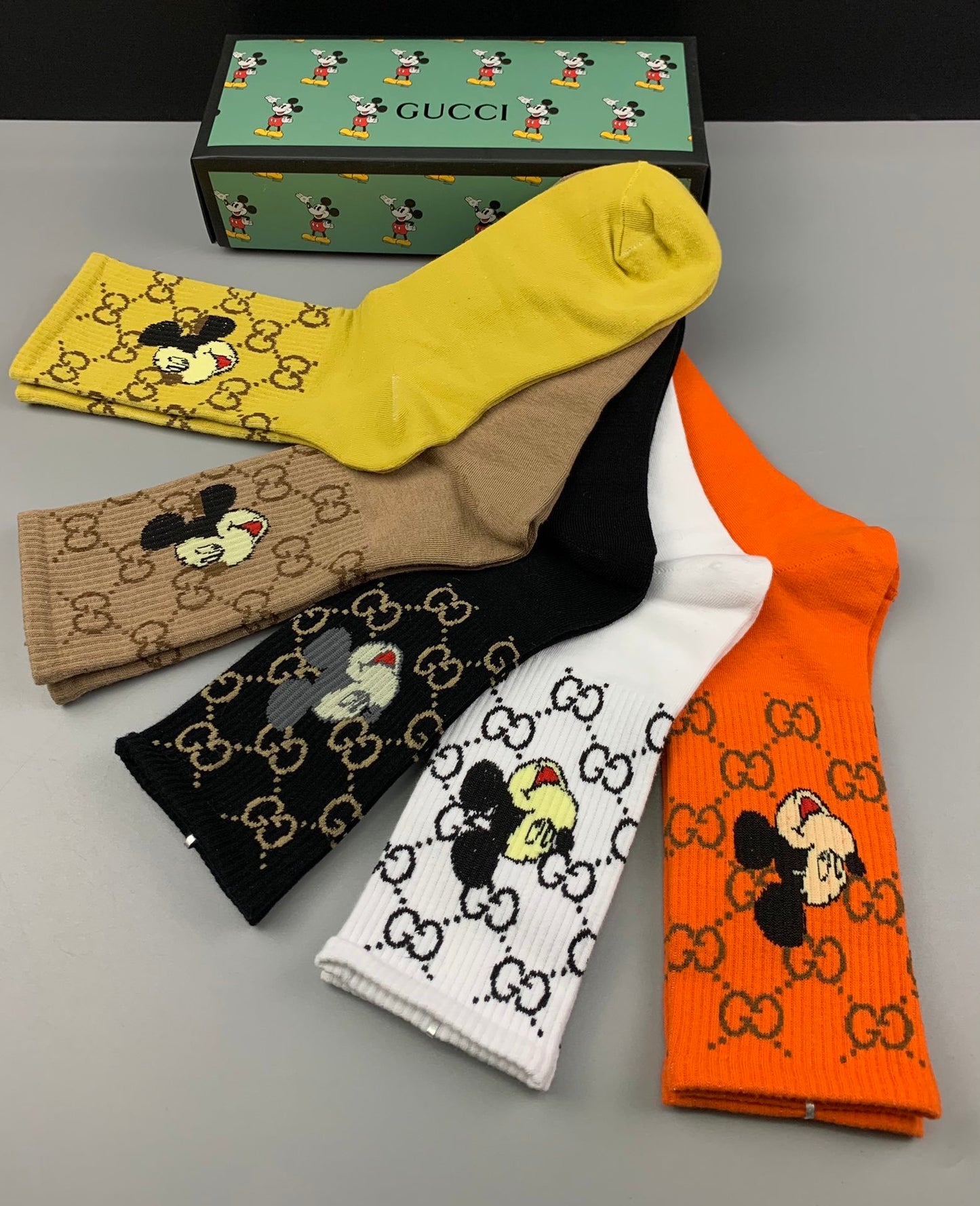 Gucci X Disney (Micky Mouse) High Socks 5 Pack