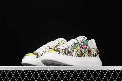 Alexander McQueen Sole White-Graffiti Multi-Color