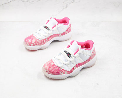 Air Jordan Retro 11 Low Pink Snakeskin/White-Watermelon