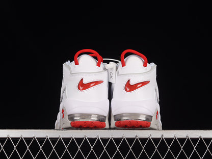 Air More Uptempo  White/Grey-University Red