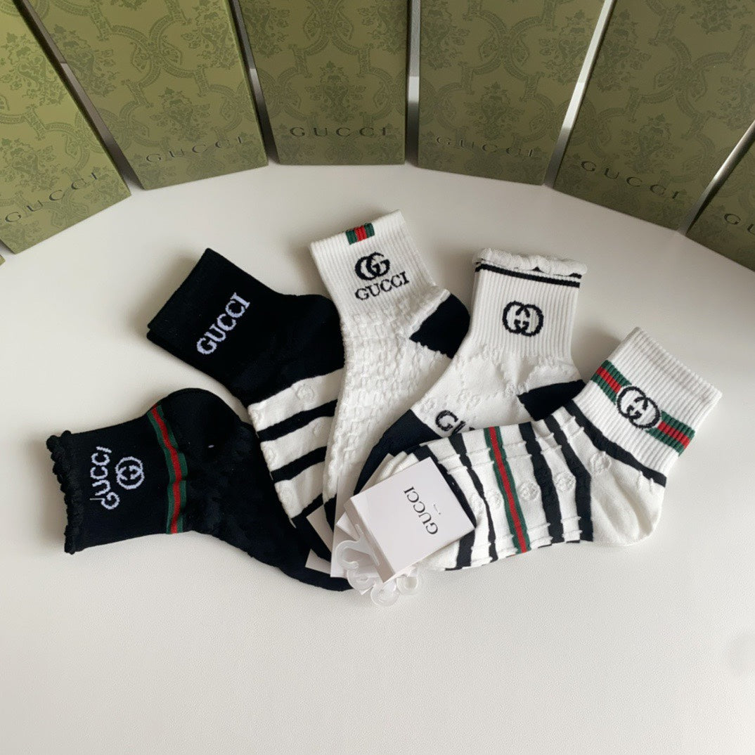 Gucci Mid Socks 5 Pack