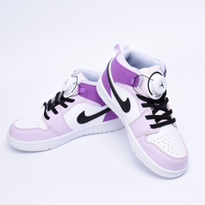 Kids Air Jordan 1 High  'White Light Purple'