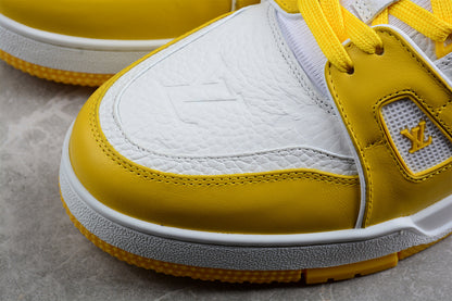 Louis Vuitton Trainer Sneakers Low Yellow-White