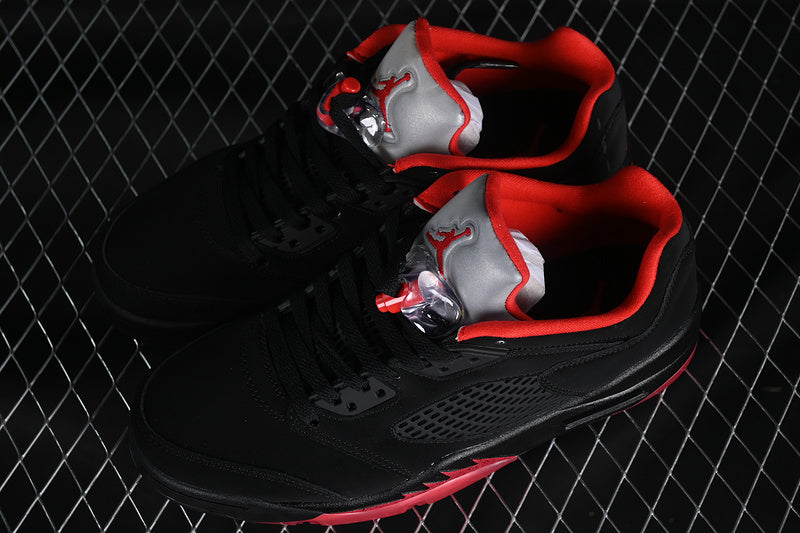 Air Jordan Retro 5 Low Black/Gym Red-Metallic Hematite