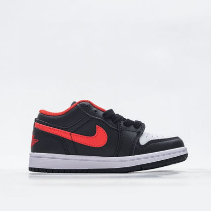 Kids Air Jordan 1 Low 'Black Red'