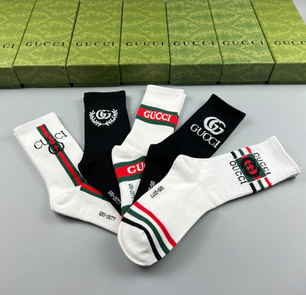 Gucci High Socks 5 Pack