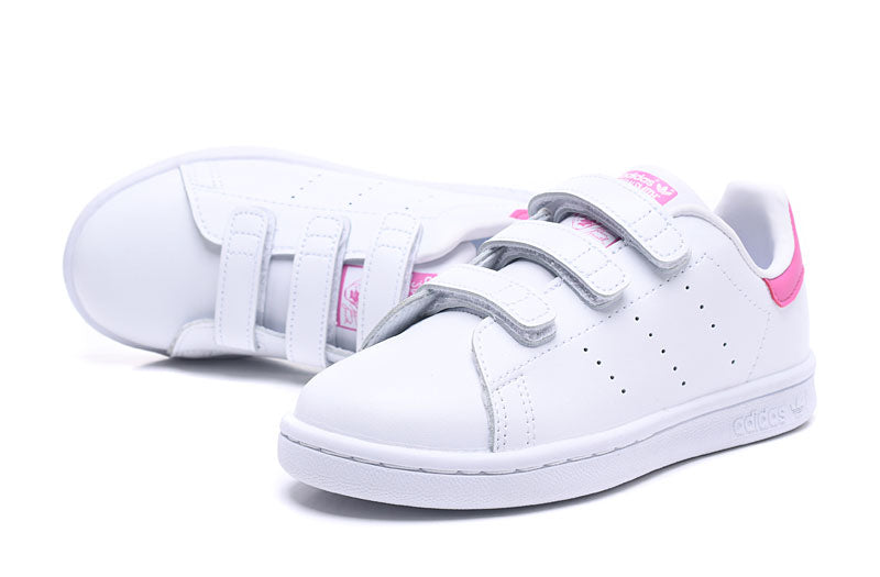 Kids Adidas Originals X Stan Smith Comfort White Pink