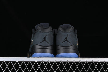 Air Jordan Retro 5 Low Wings Black/Gold-Blue