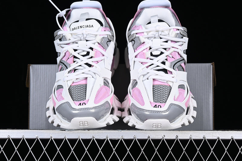 Balenciaga Track White/Dark Grey-Pastel Pink