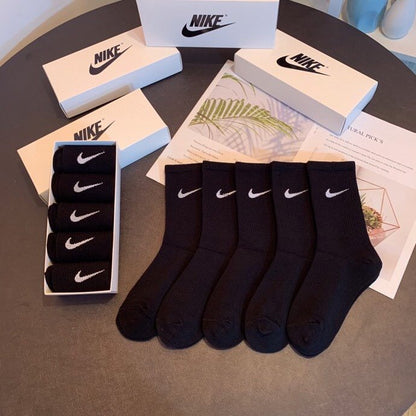 Nike High  Socks 5 Pack All Black