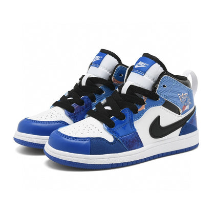 Kids Air Jordan 1 High  'White Triple Blue'